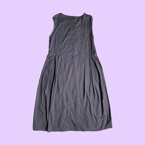 Dark Gray / Washed Black sleeveless Japanese dress with button detailing 🔥